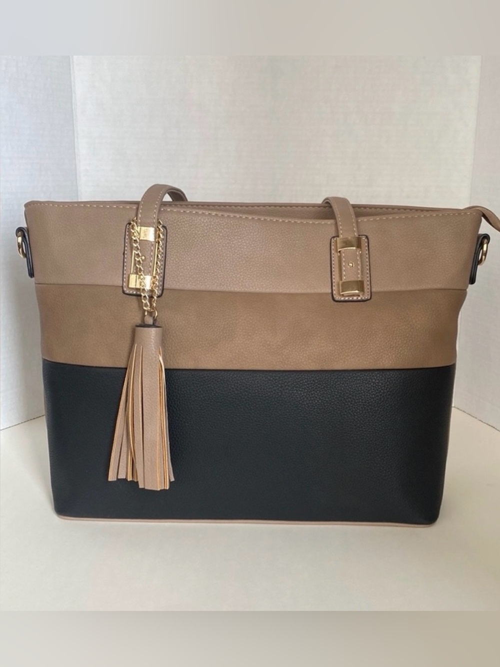 NWOT! Color Block Faux Leather Handbag